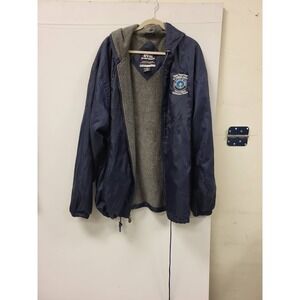 GTM Sportswear Texas Criminal Justice Jacket 2X Mens Blue Nylon Fleece Lined